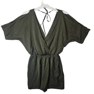 Akira Chicago Black Label Pants And Jumpsuits Summer Romper Olibe Green S